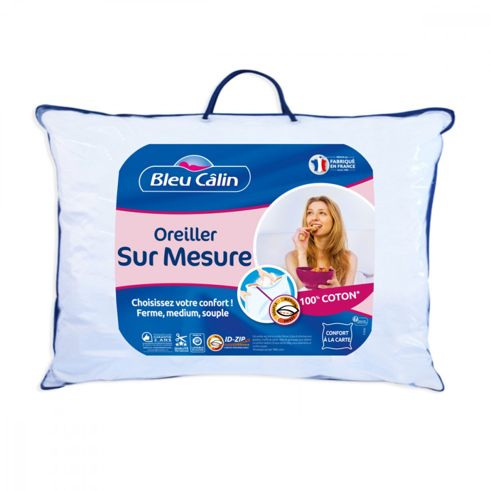 Oreiller sur mesure ! Choisissez votre confort en retirant ou ajoutant du garnissage facilement